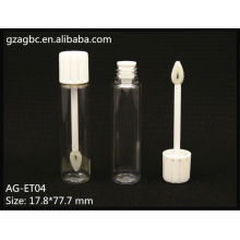 Transparente & leeren Kunststoff Runde Lip Gloss Tube AG-ET04, AGPM Kosmetikverpackungen, benutzerdefinierte Farben/Logo